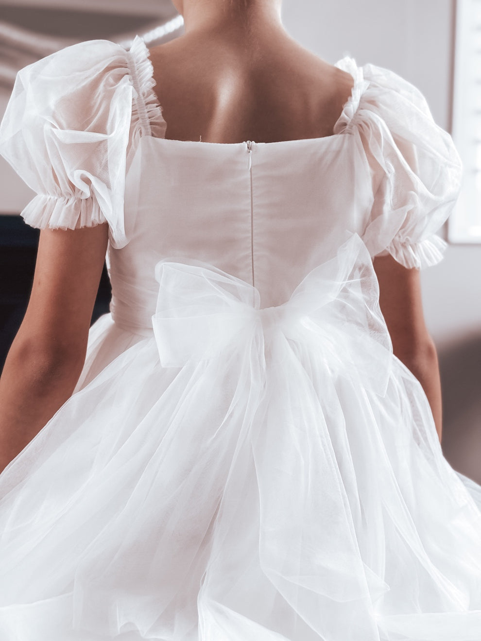 Jessica Puff Sleeve White Dress - A Little Lacey · Photo 6 of 15