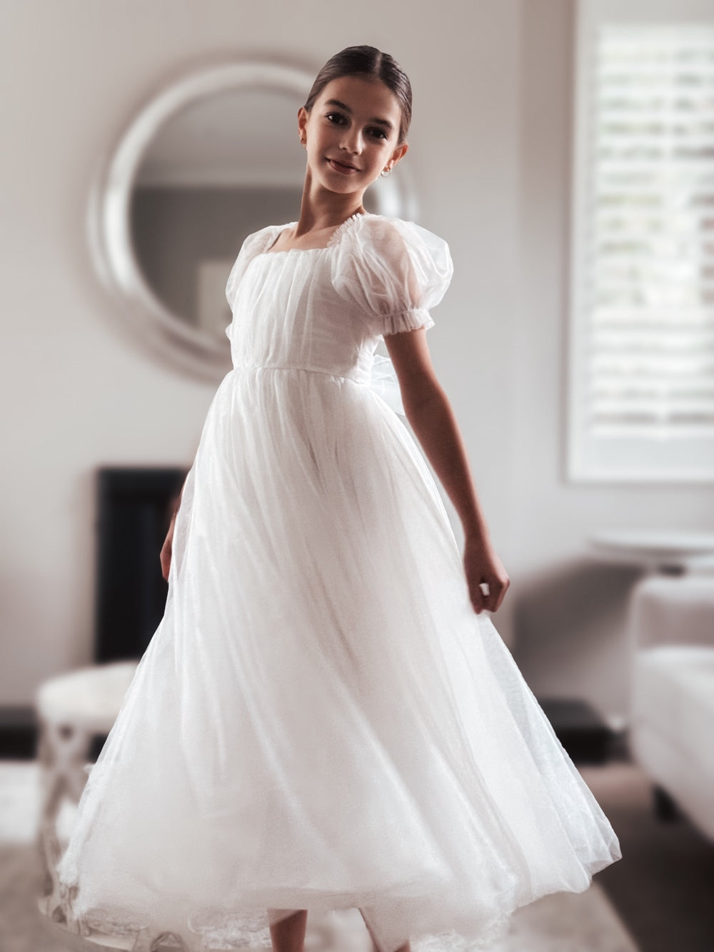 Jessica Puff Sleeve White Dress - A Little Lacey · Photo 13 of 15