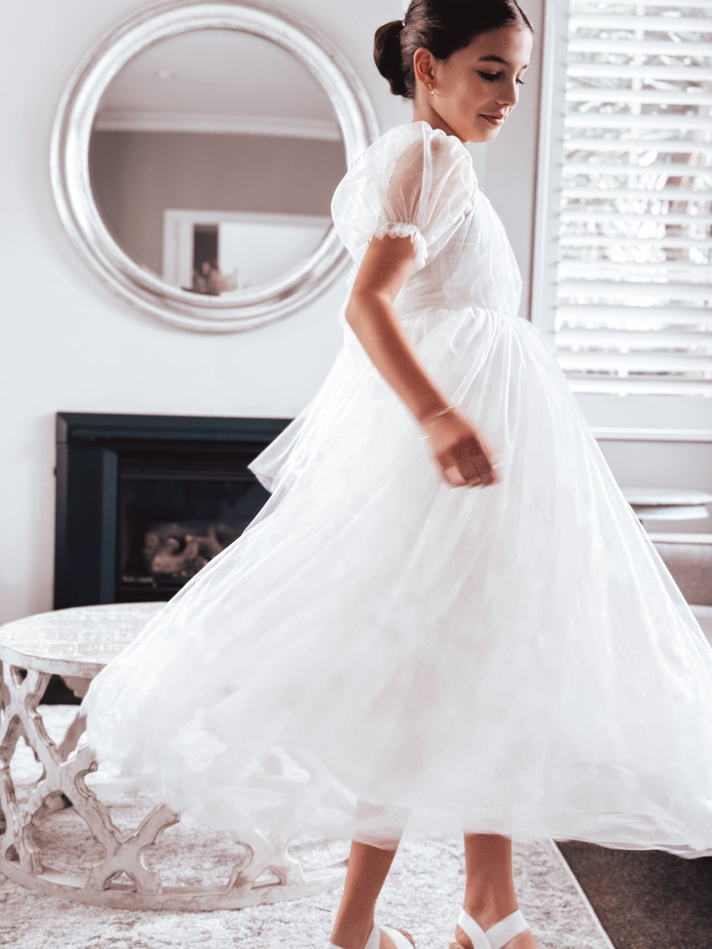 Jessica Puff Sleeve White Dress - A Little Lacey · Photo 14 of 15