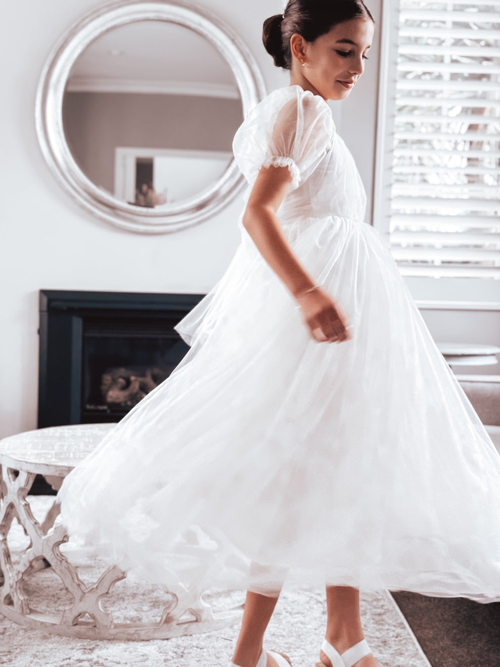 Jessica Puff Sleeve White Dress - A Little Lacey · Photo 14 of 15