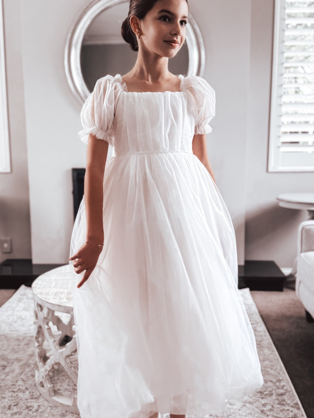 Jessica Puff Sleeve White Dress - A Little Lacey · Photo 5 of 15