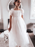 Jessica Puff Sleeve White Dress - A Little Lacey · Photo 5 of 15