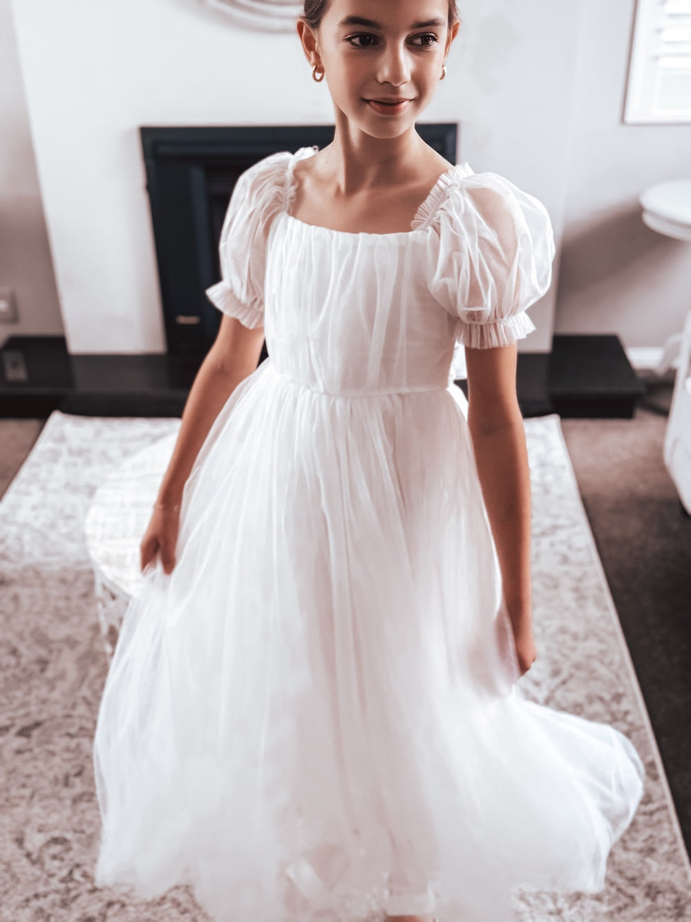 Jessica Puff Sleeve White Dress - A Little Lacey · Photo 15 of 15