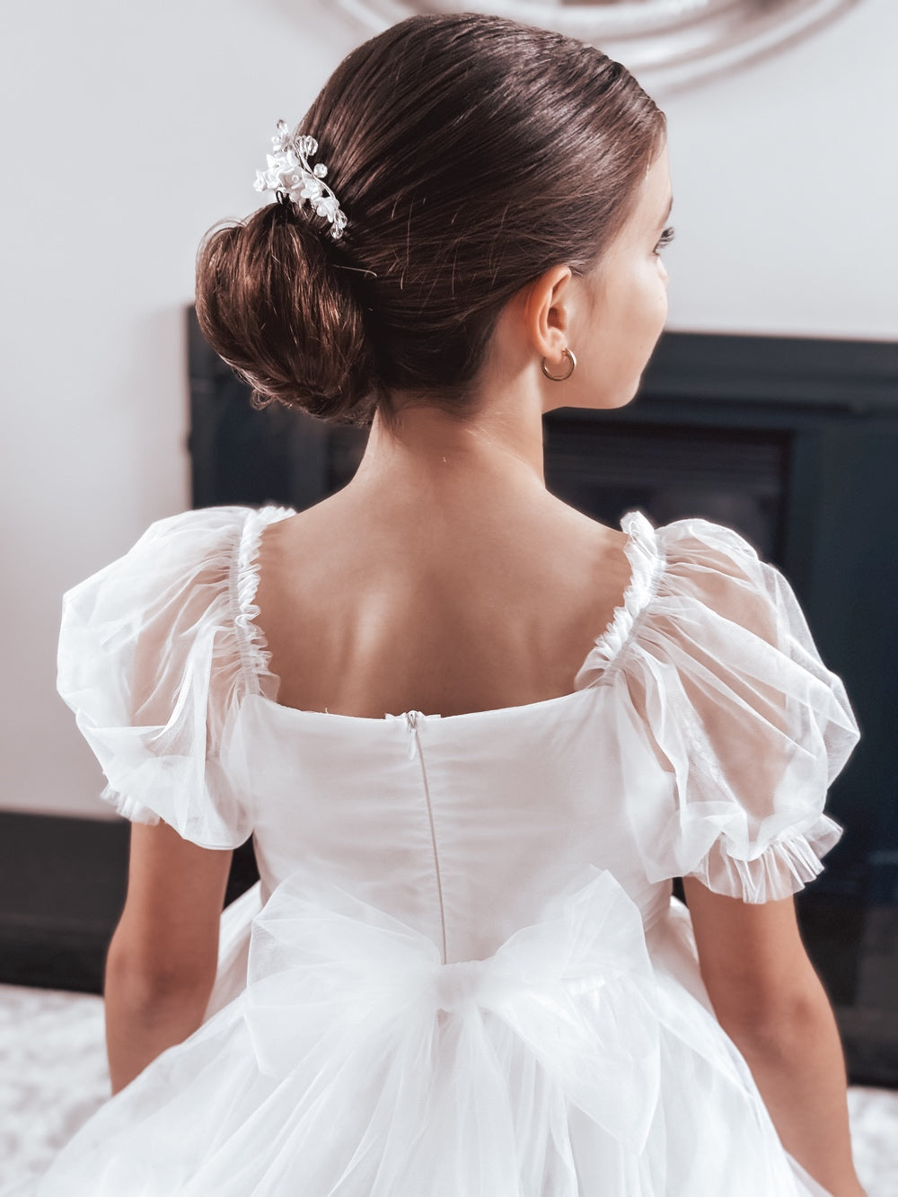 Jessica Puff Sleeve White Dress - A Little Lacey · Photo 3 of 15