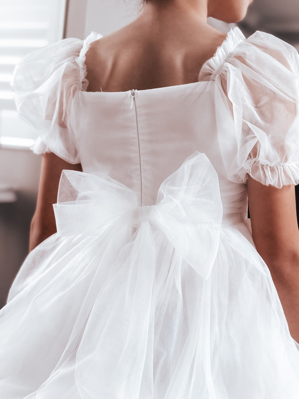Jessica Puff Sleeve White Dress - A Little Lacey · Photo 9 of 15