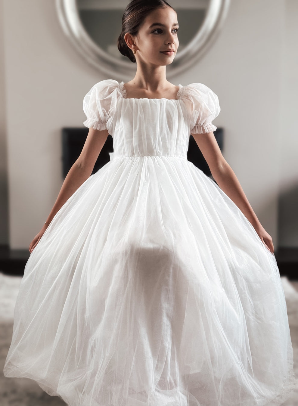 Jessica Puff Sleeve White Dress - A Little Lacey · Photo 4 of 15