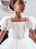 Jessica Puff Sleeve White Dress - A Little Lacey · Photo 12 of 15