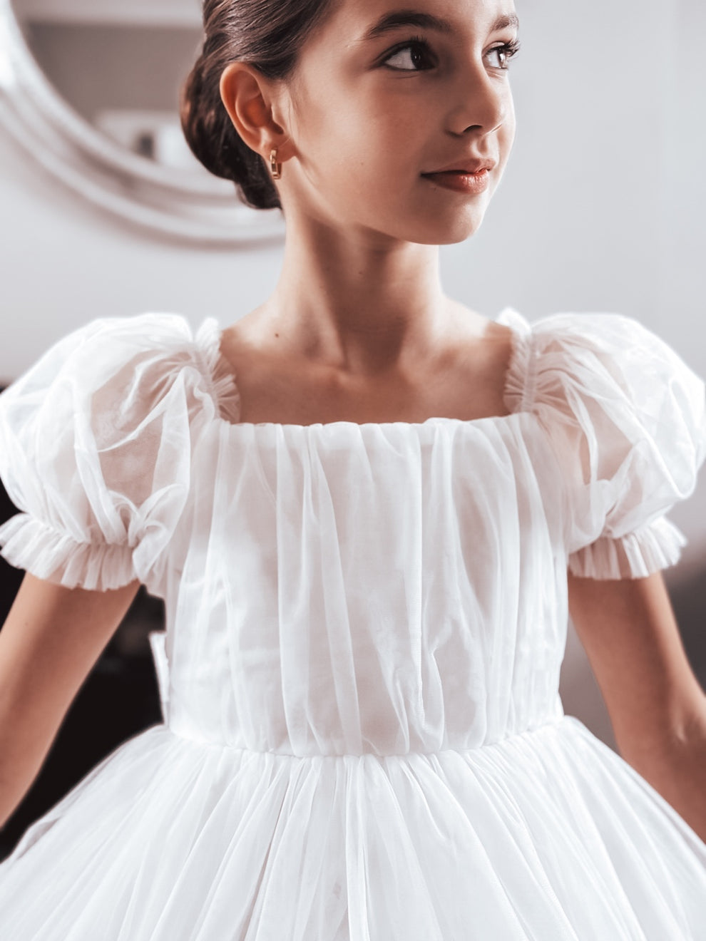 Jessica Puff Sleeve White Dress - A Little Lacey · Photo 12 of 15