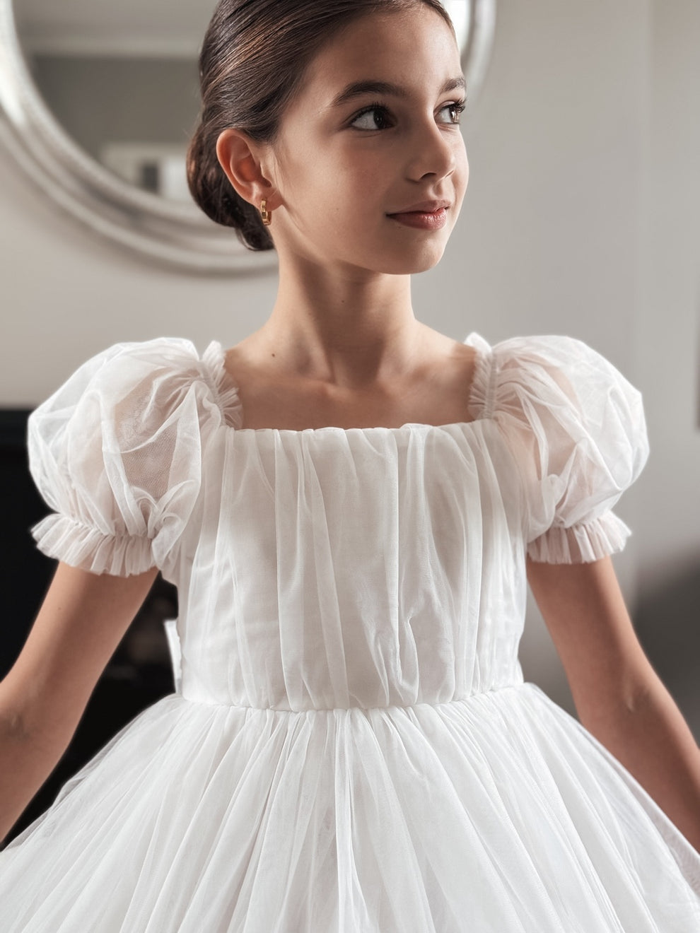 Jessica Puff Sleeve White Dress - A Little Lacey · Photo 10 of 15