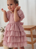 Josie Dusty Pink Girls Dress - A Little Lacey · Photo 4 of 17