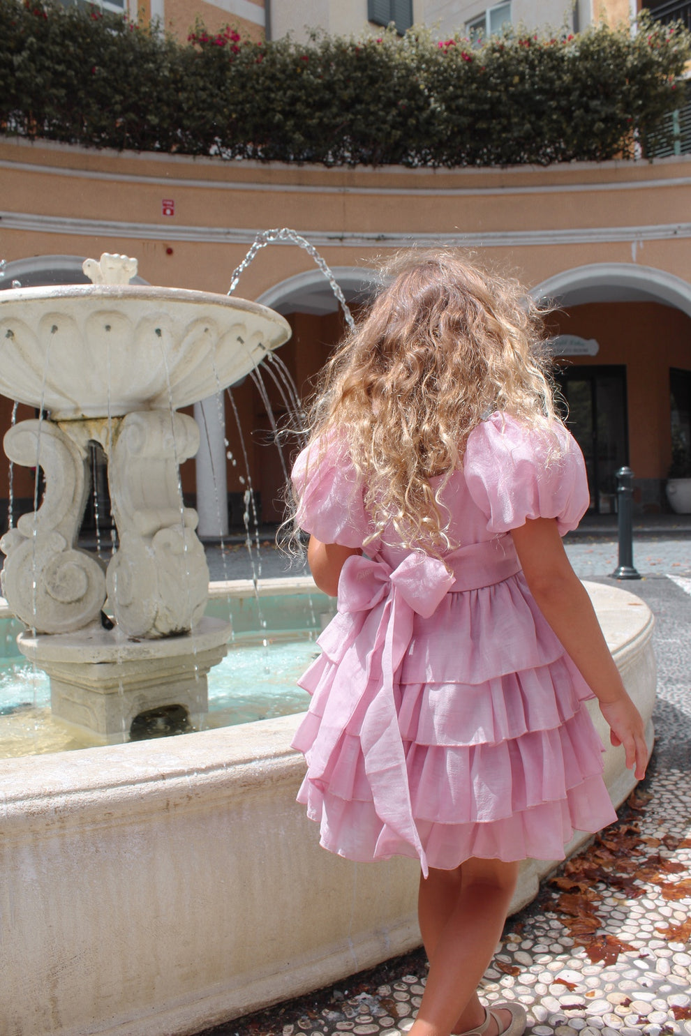 Josie Dusty Pink Girls Dress - A Little Lacey · Photo 2 of 17