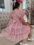 Josie Dusty Pink Girls Dress - A Little Lacey · Photo 15 of 17