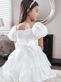 Josie Layered White Girls Dress - A Little Lacey · Photo 11 of 15
