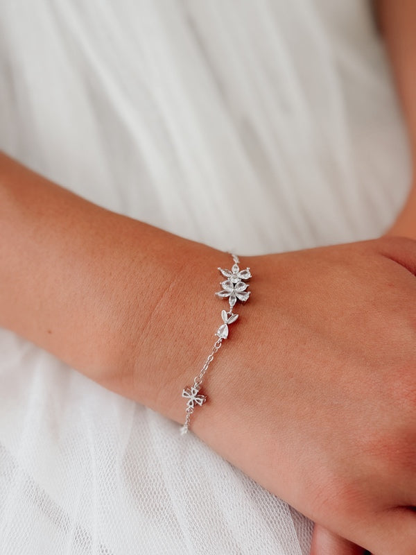 Girls Communion silver bracelet