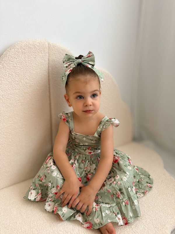 Josephine Floral Christmas Dress - Size 2 - A Little Lacey