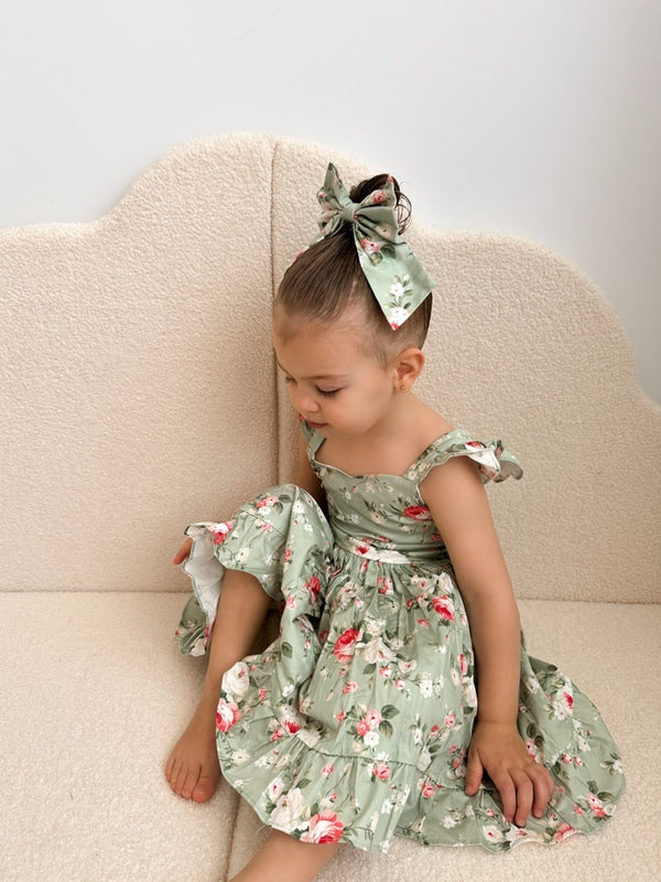 Josephine Floral Christmas Dress - Size 2 - A Little Lacey