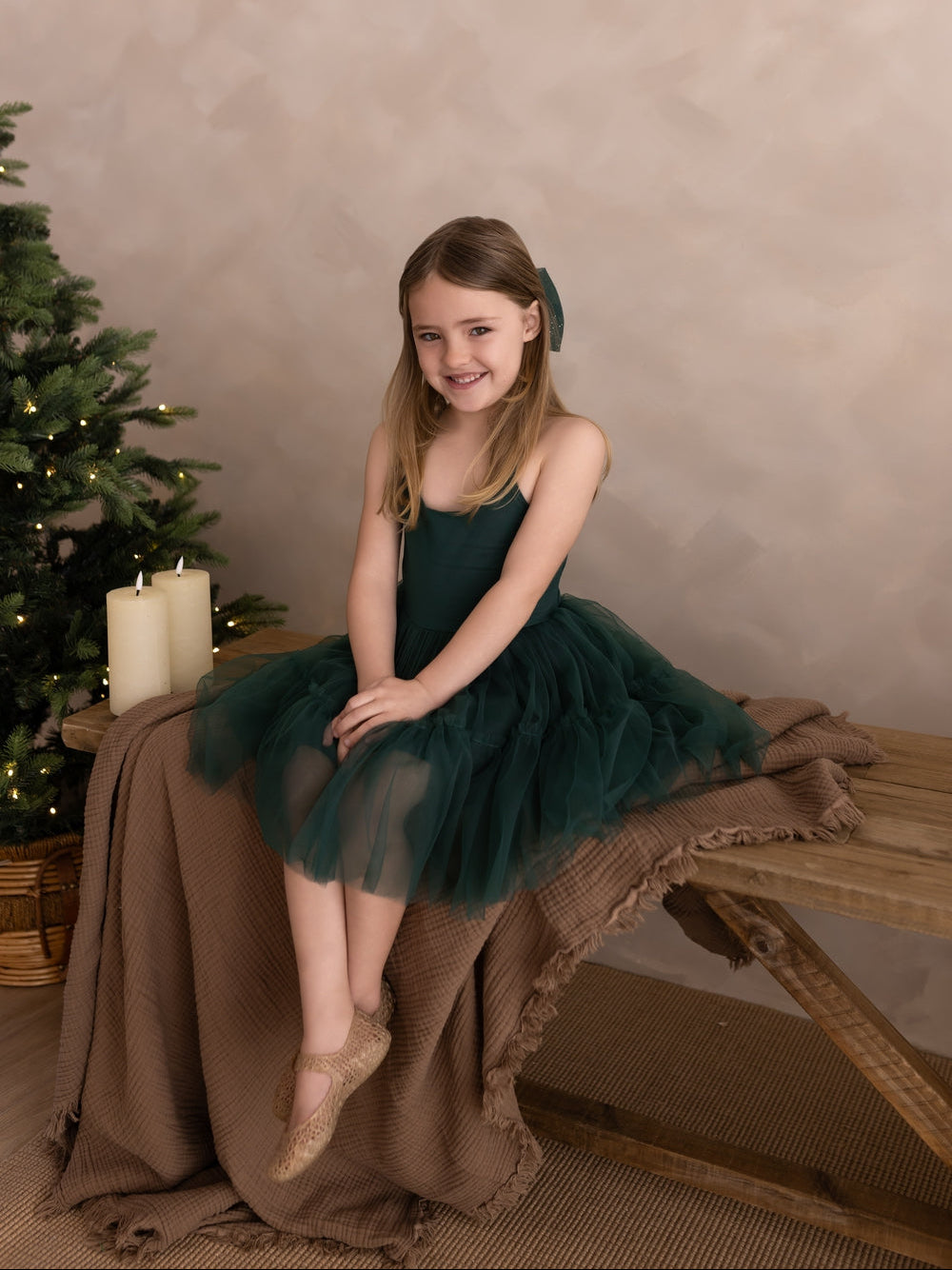 Juniper Girls Green Christmas Dress - A Little Lacey · Photo 13 of 26