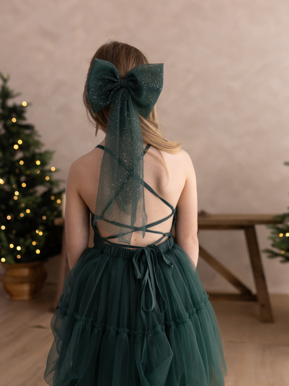 Juniper Girls Green Christmas Dress - A Little Lacey · Photo 12 of 26