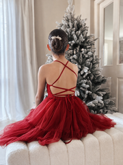 Juniper Girls Red Christmas Dress - A Little Lacey