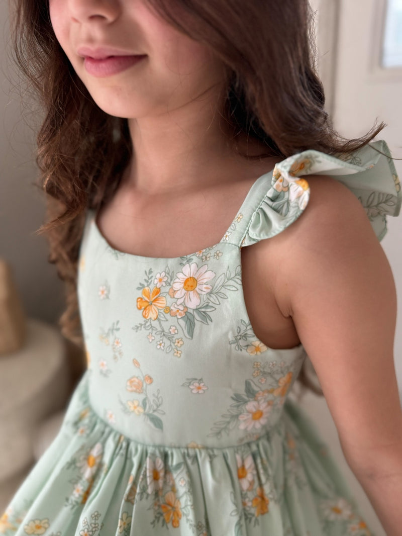 Katie Girls Floral Dress - A Little Lacey