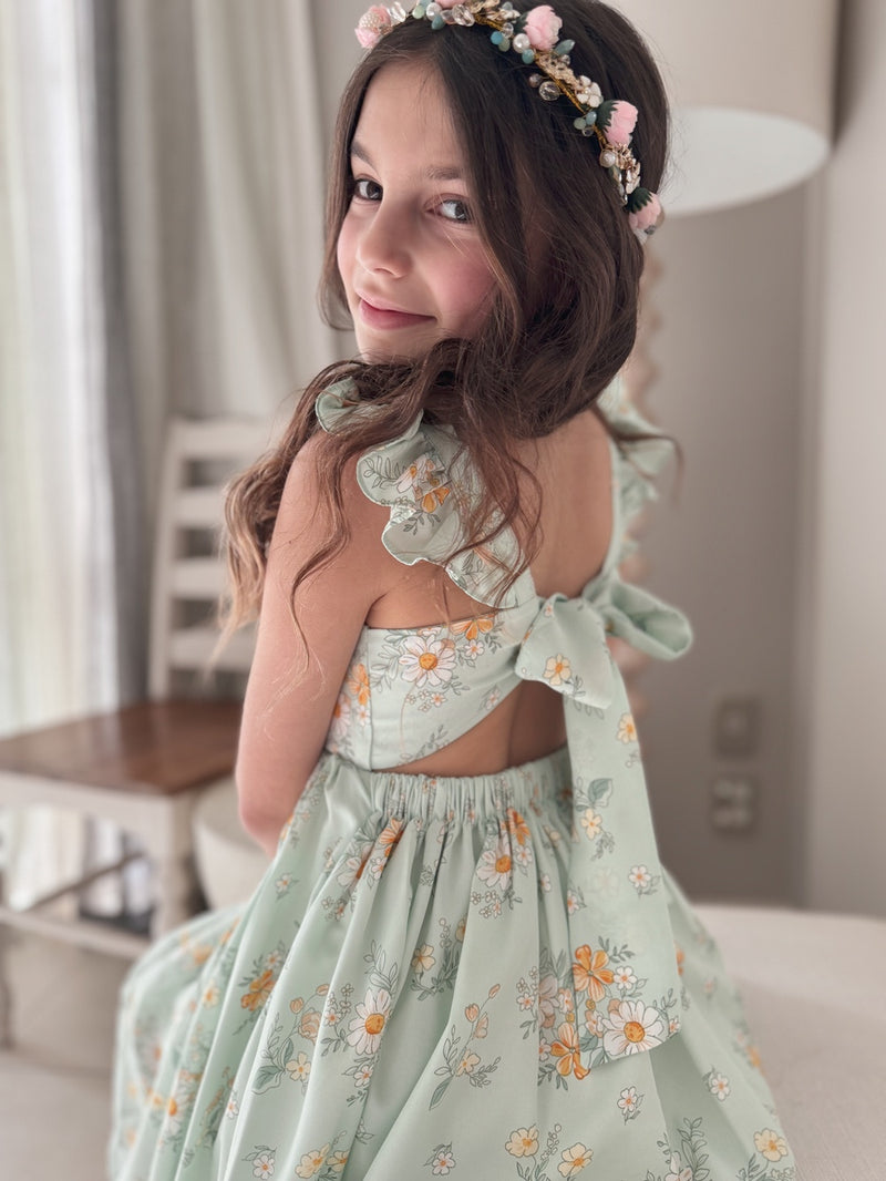 Katie Girls Floral Dress - A Little Lacey