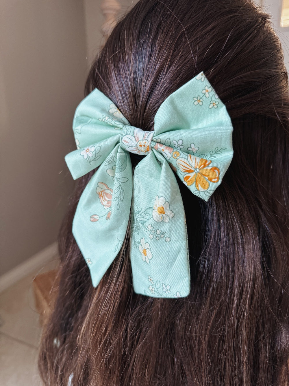 Katie Floral Girls Bow - All Products