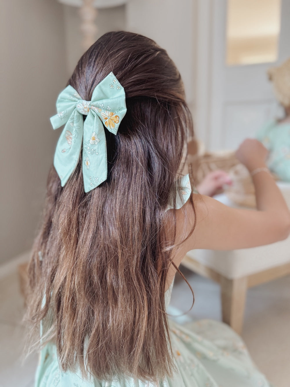 Katie Floral Girls Bow - All Accessories