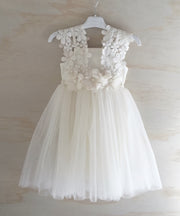 Layla Girls Ivory Tutu Dress - A Little Lacey