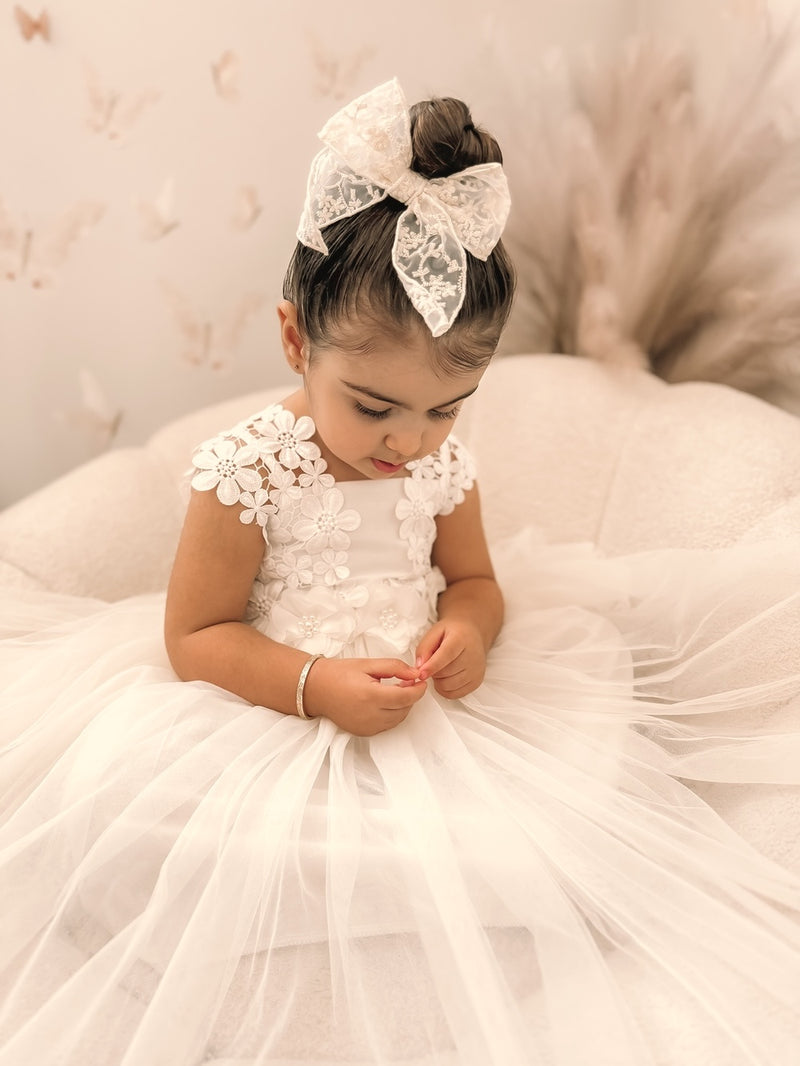 Layla Girls Ivory Tutu Dress - A Little Lacey