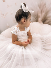 Layla Girls White Tutu Dress - A Little Lacey