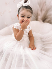 Layla Girls White Tutu Dress - A Little Lacey