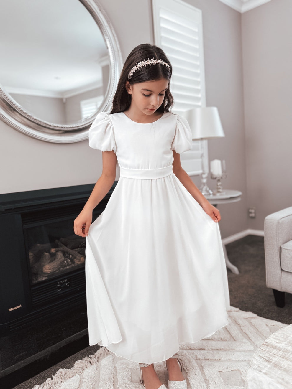 Leia Girls White Communion Dress - A Little Lacey · Photo 8 of 8