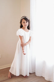 Leia Girls White Communion Dress - A Little Lacey