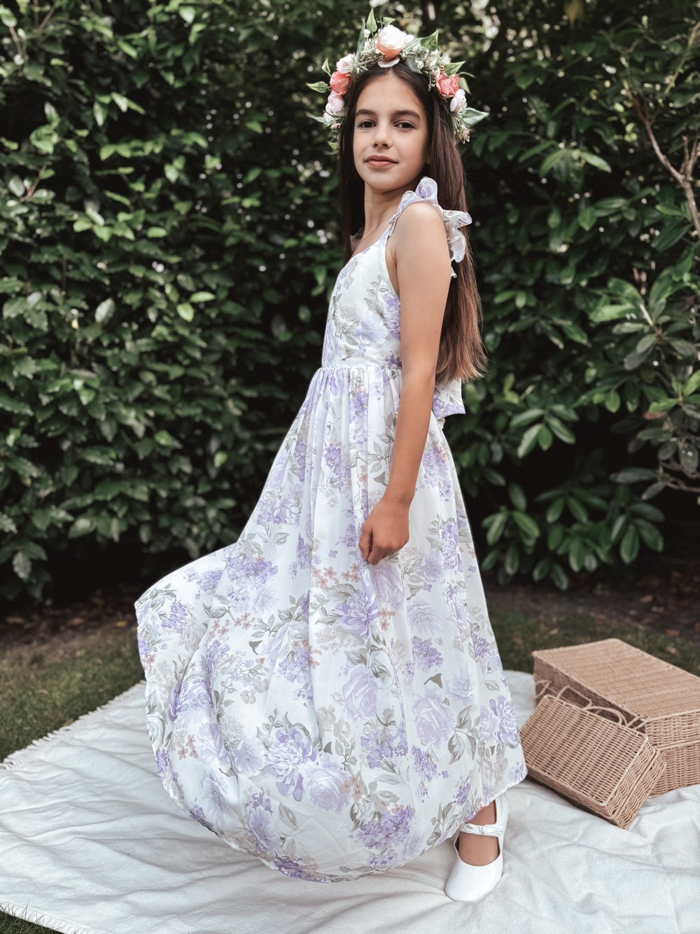 Leilani Girls Lilac Dress