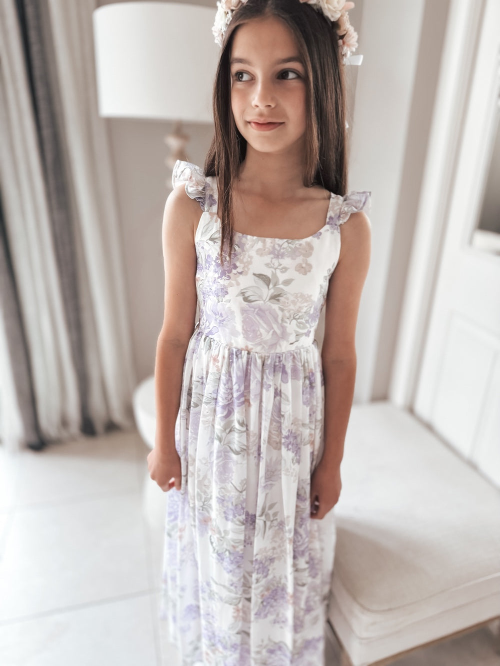 Leilani Girls Lilac Dress