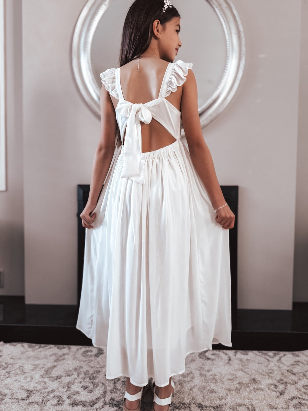 leilani dress in ivory Mori Lee 12605 Leilani Scoop Back Plunging Neck Wedding Dress