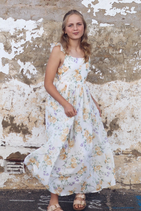 Beautiful floral girls dress for tweens and teens special occasions and parties