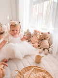 girl dress with soft tulle and embroidery