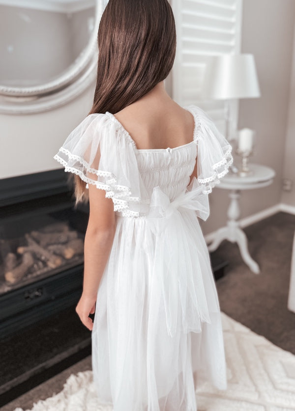 Liliana Girls White Dress - Flower Girl Dresses