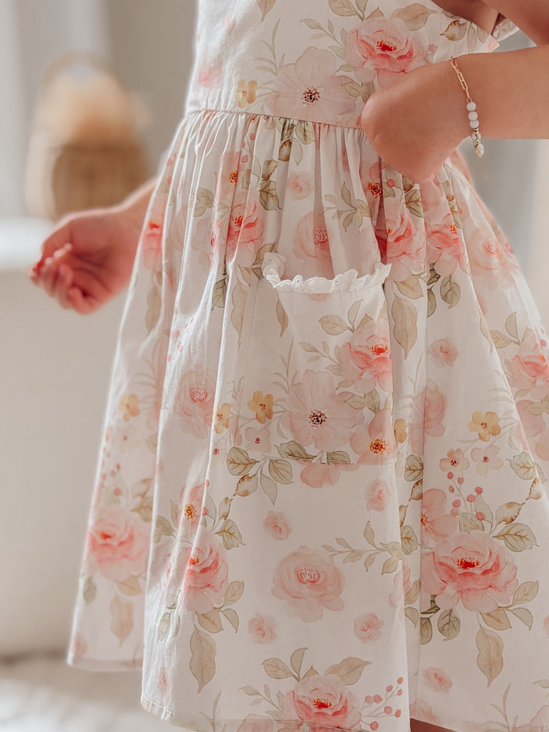 Lucinda Girls Floral Dress - A Little Lacey