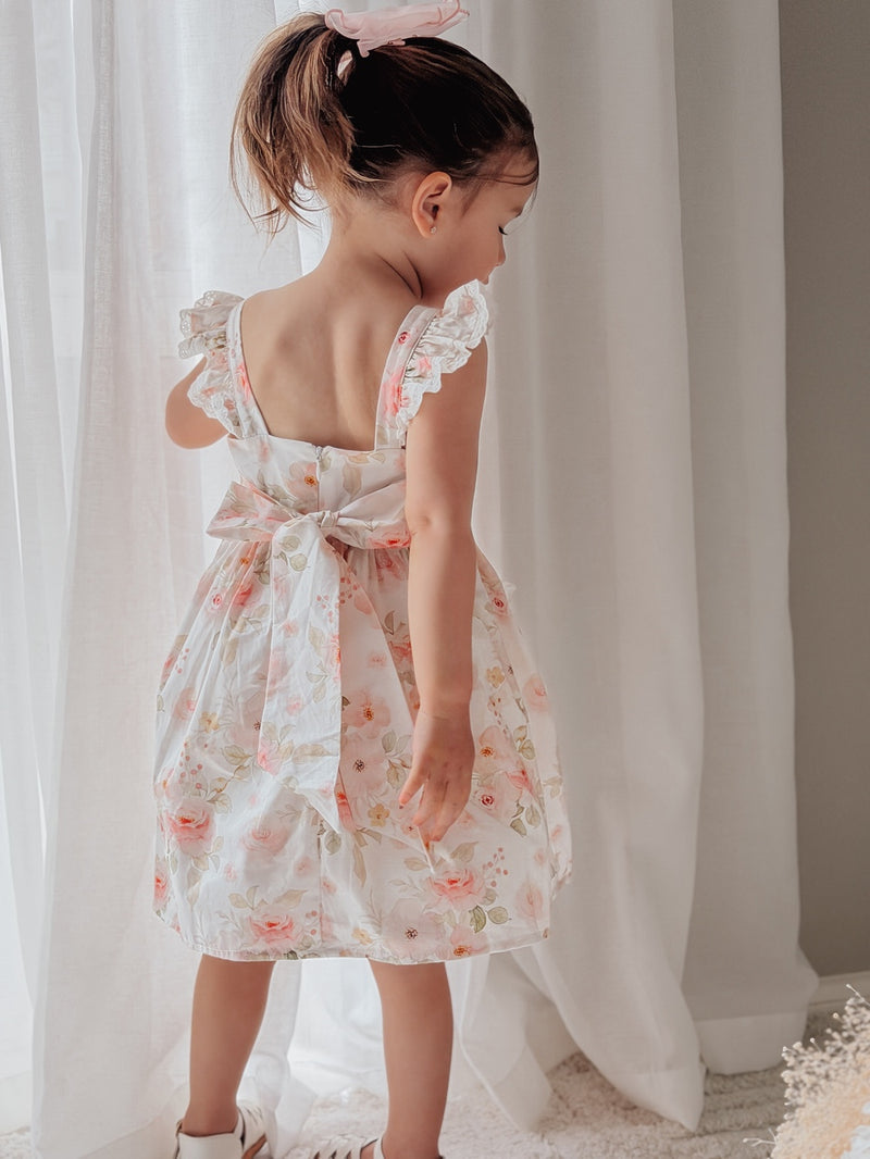 Lucinda Girls Floral Dress - A Little Lacey