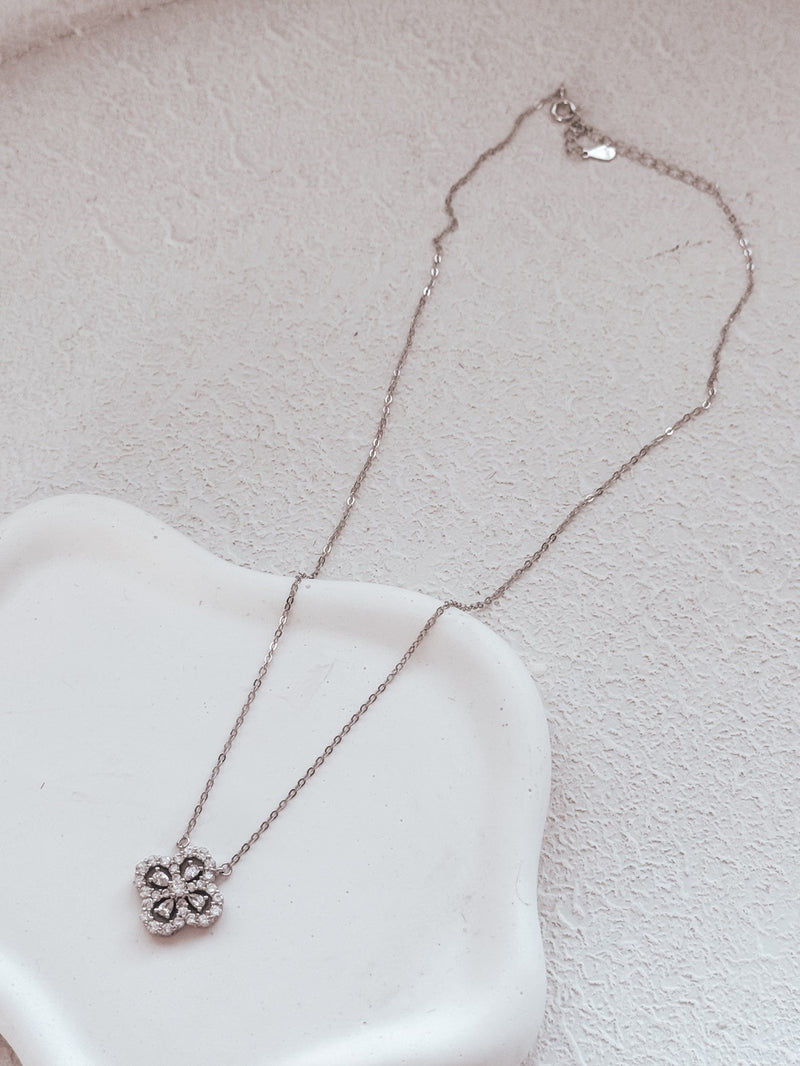 Lucky Charm Girls Silver Necklace - A Little Lacey