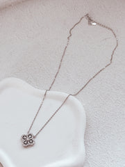 Lucky Charm Girls Silver Necklace - A Little Lacey