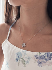 Lucky Charm Girls Silver Necklace - A Little Lacey