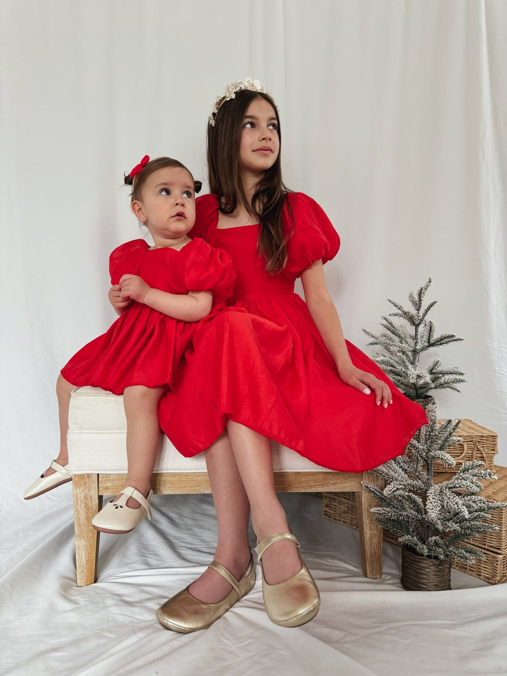 Lucy Girls Red Christmas Dress