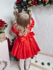 Lucy Baby Girls Red Christmas Dress - A Little Lacey