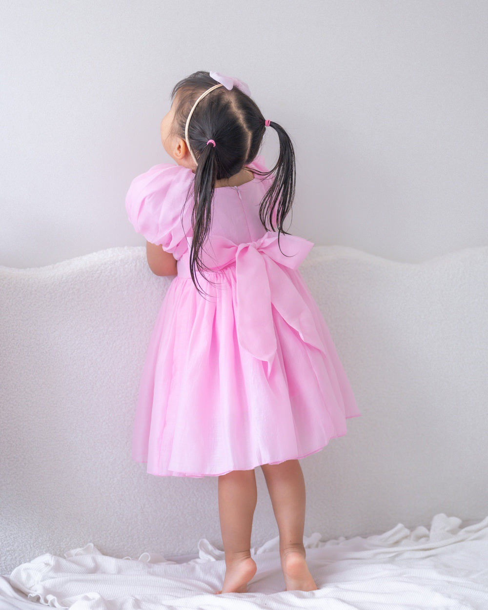 Lucy Girls Candy Pink Midi Dress - A Little Lacey · Photo 6 of 14