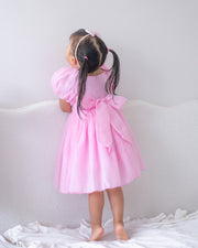 Lucy Girls Candy Pink Midi Dress - A Little Lacey