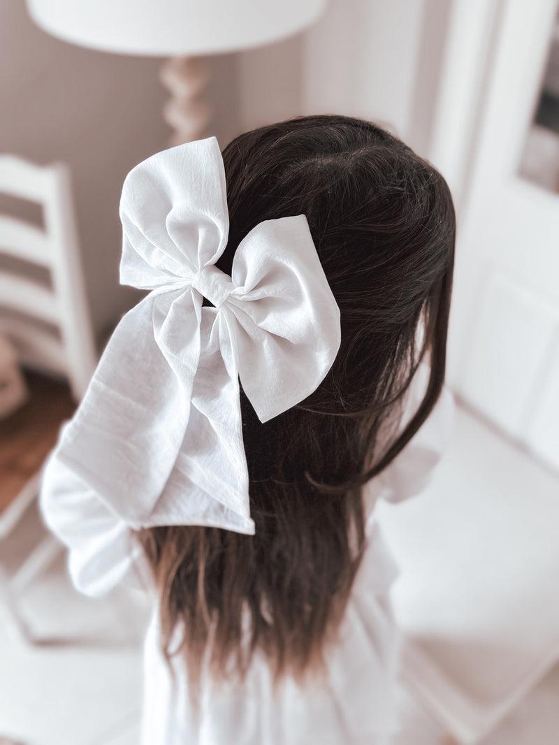 White Elegance Sailor Bow - A Little Lacey