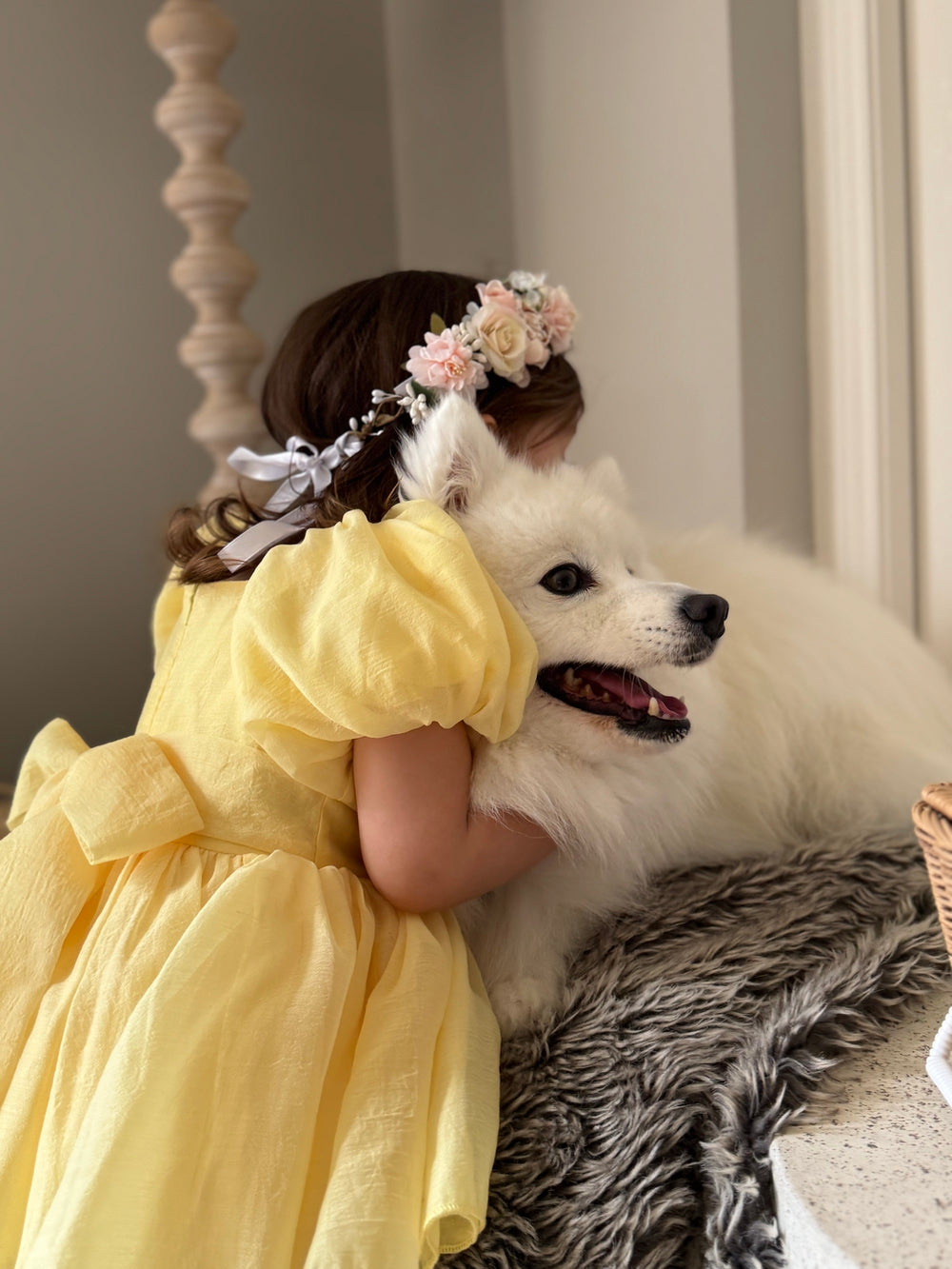 Lucy Puff Sleeve Yellow Baby Dress - Baby Rompers